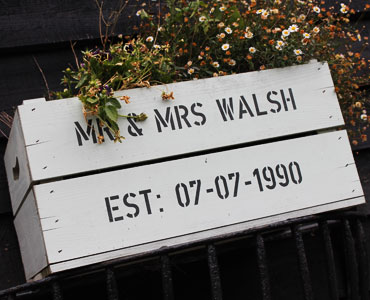 Mr and Mrs Walsh est 07/07/1990
